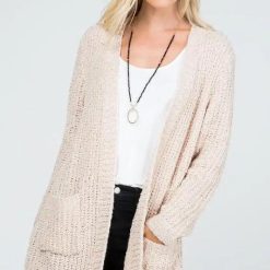 Audrie Loose Knit Classic Open Front Cardigan | Womens Cardigans