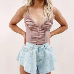 Rhinestone Flutter Shorts